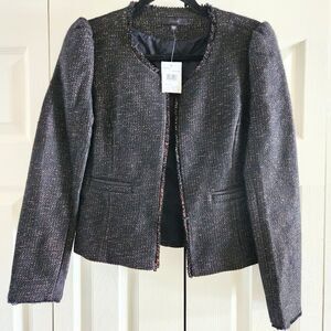 Joe's Jeans NEW Black & Metallic Copper Open Blazer, Medium, NWT